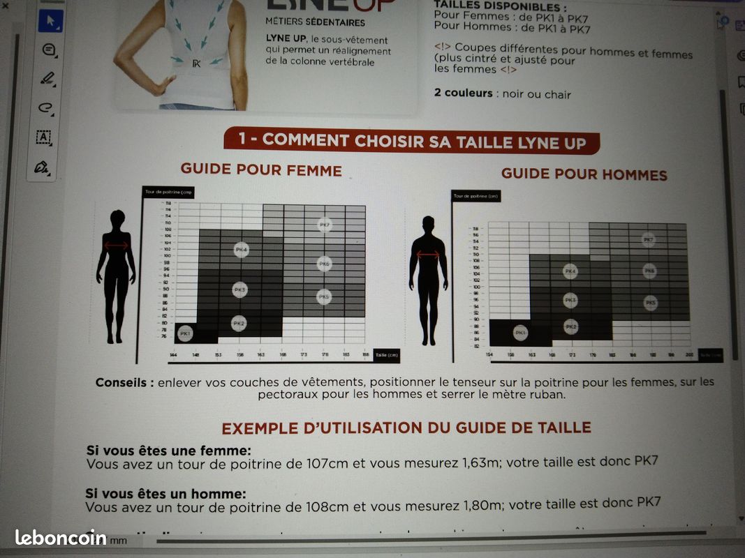 Redresse Dos Percko Lyne Up Taille Tee Shirt Lyne Up Percko