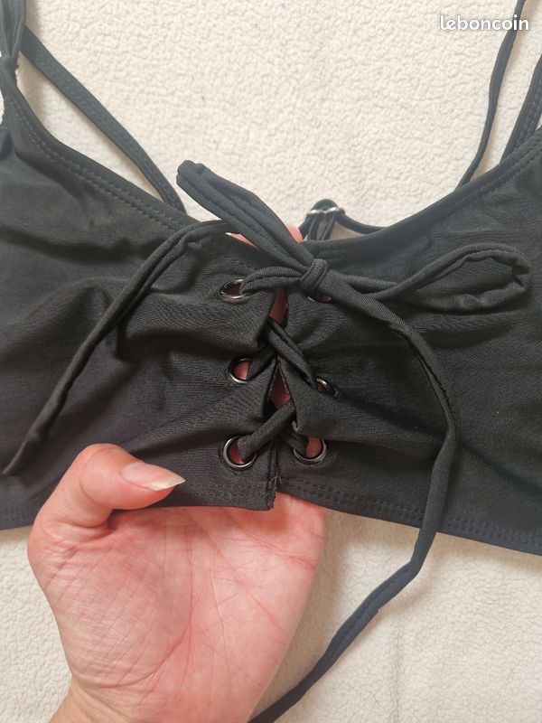 Neuf maillot de bain 2 pièces noir femme taille L/40 (image 3)