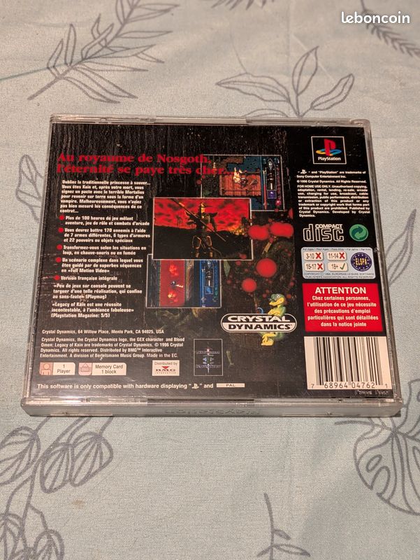 Legacy Of Kain: Blood Omen PC – Big Box Eurobox FR, Bon état