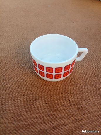 Lot de 3 Grandes Tasses Céramique Arcopal Myosotis Collection • EUR 20,00