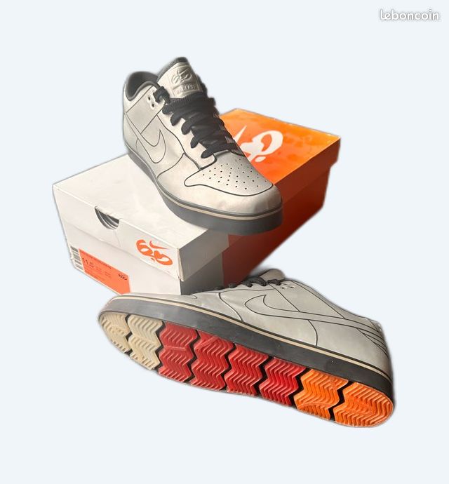 Delorean Nike dunk retour vers le futur Chaussures