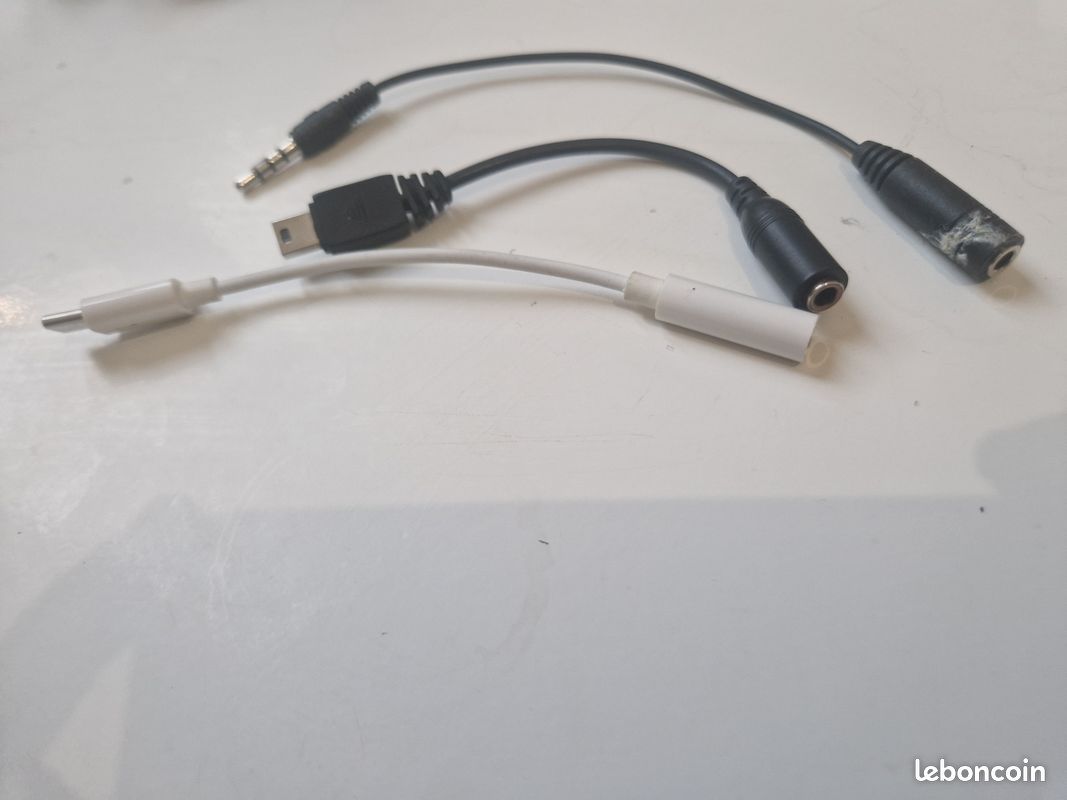 Cable adapteur audio Jack RCA et USB / jack male femelle 2 (image 3)