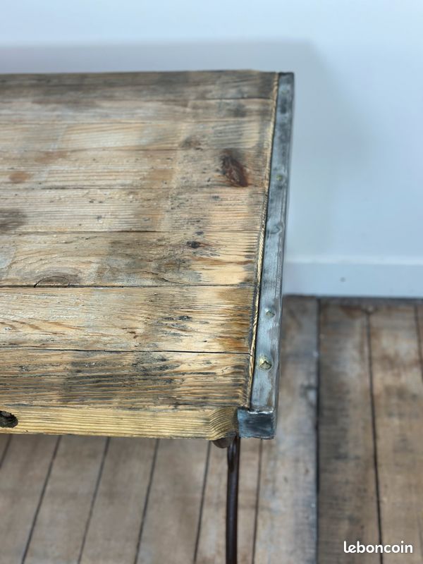 Table basse brutaliste 1980'S (image 4)