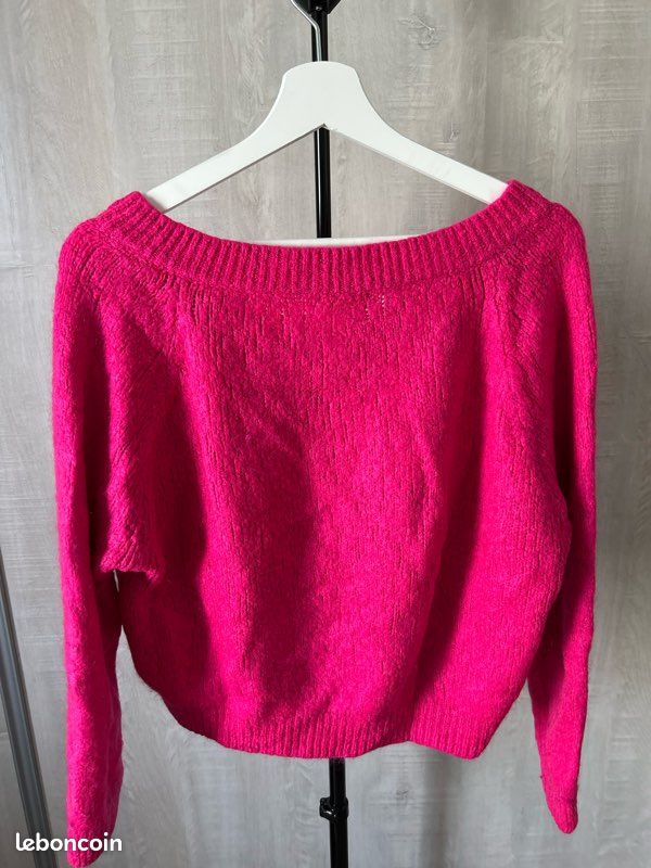 Pull Rose En Laine Et Mohair Ycoo - Taille S/M - Neuf Avec étiquettes (Prix Neuf 44€)