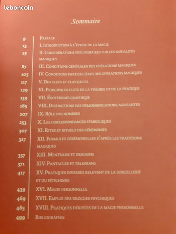 " Formulaire de haute Magie " P.V Piobb Alliance Magique (image 3)