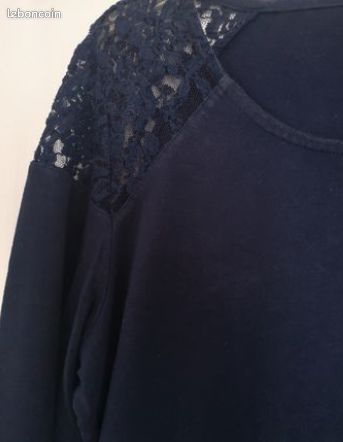 Tunique Longue Femme Warehouse - Bleu Marine - Taille 6 - Occasion Très Bon état
