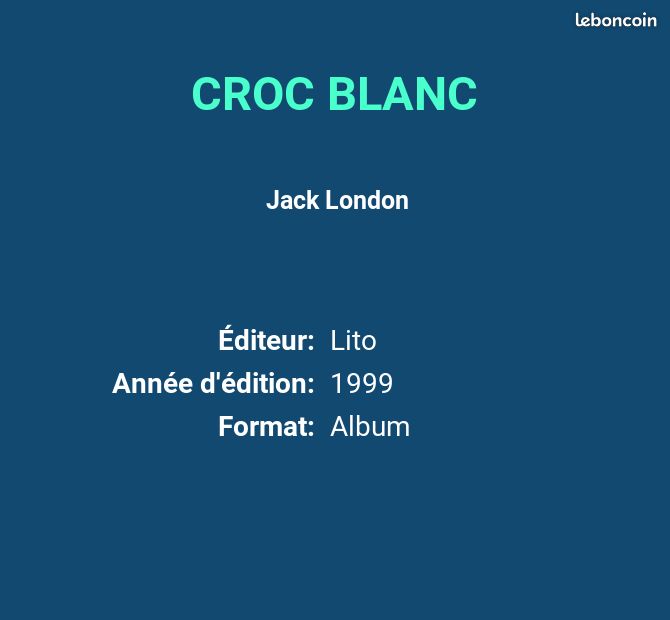 CROC BLANC - Jack London (image 2)