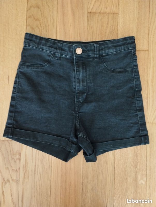 Short jean noir 10 ans (image 1)