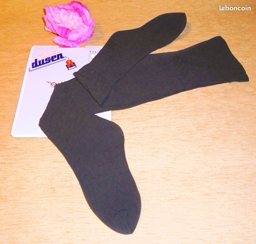 Bas «Dusen-Media» 100% nylon-mousse, jarretière, Taille Unic (2-3-4), vintage, rétro (image 6)