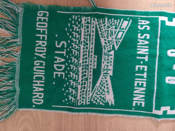 Lot 2 écharpe A.S SAINT-ÉTIENNE vintage ALLEZ LES VERTS La
