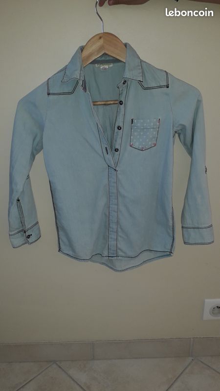 Chemise Denim Fille Taille 8 ans (image 1)