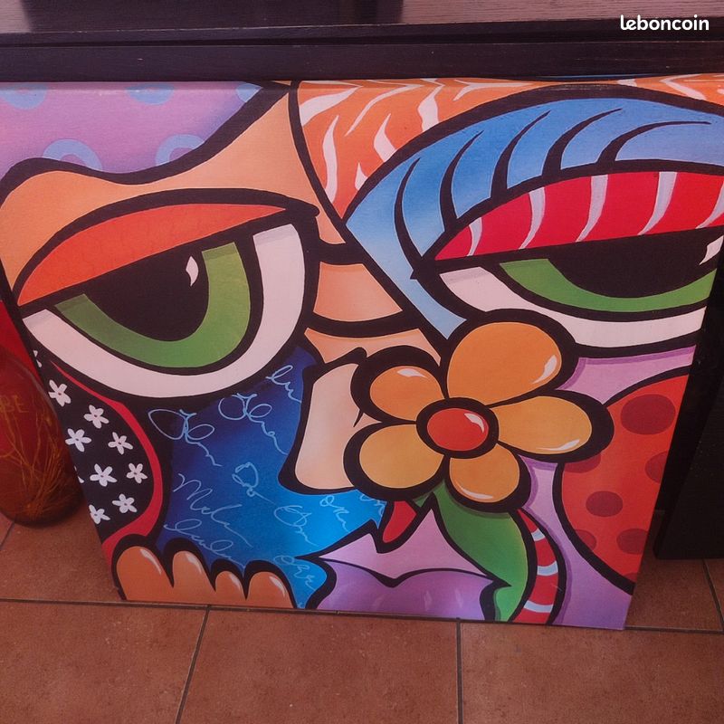 Tableau coloré très contemporain (image 2)