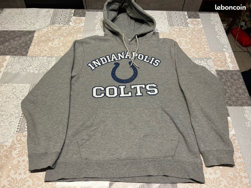 Sweat à capuche NFL Indianapolis Colts Gris - Taille M (image 2)
