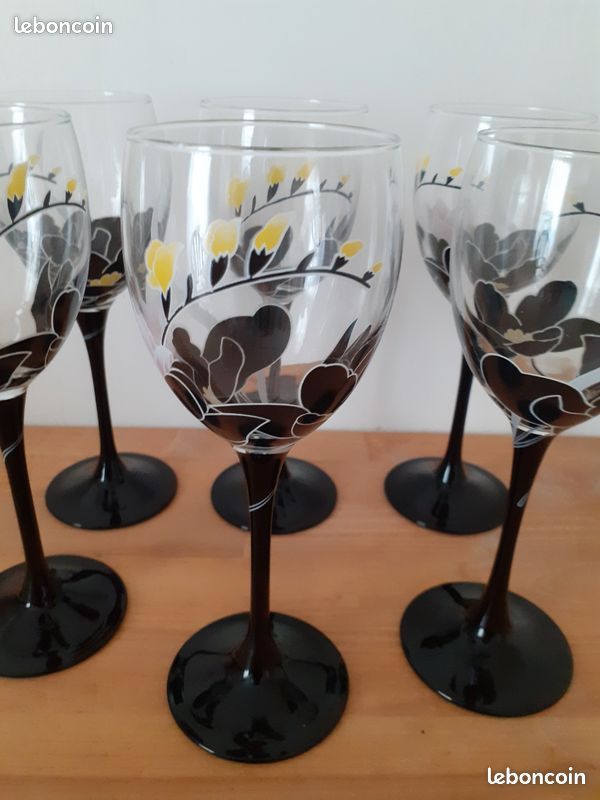 Lot de 6 verres à eau vintage (image 5)