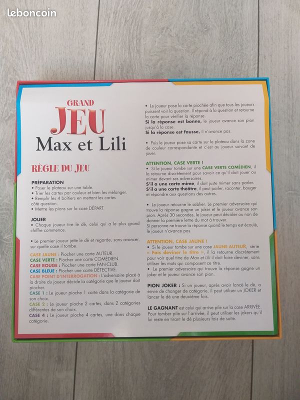 Jeu MAX ET LILI (image 2)