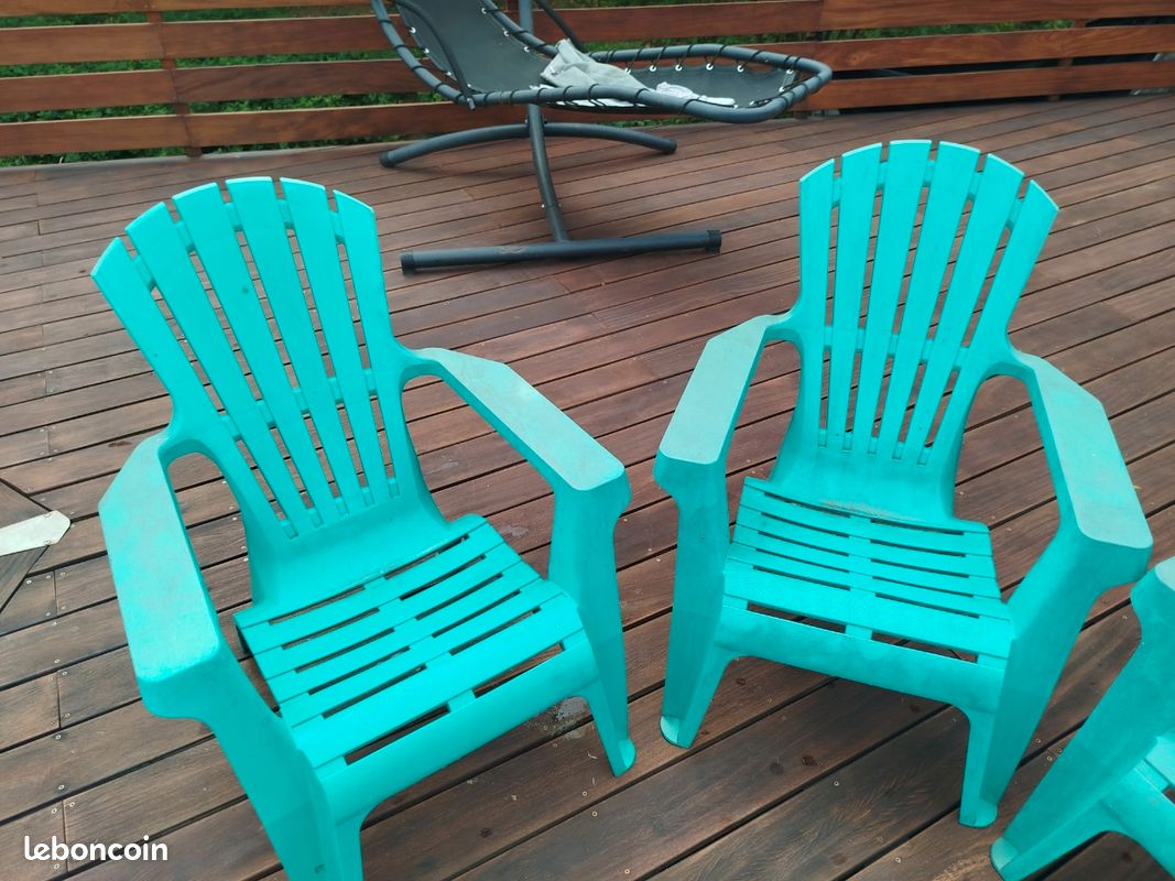 Fauteuils chaises transats de jardin avec coussins (image 3)