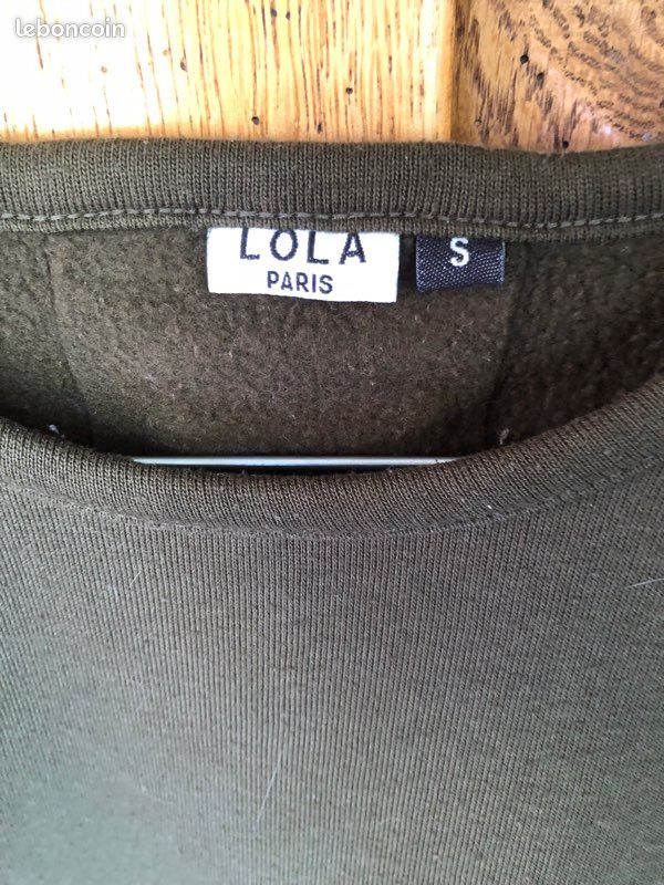 Sweat kaki grand S Lola Paris (image 3)