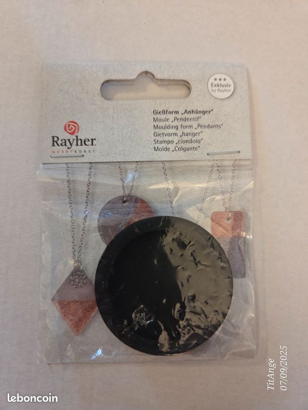 Moule pendentif forme ronde - Rayher (image 1)