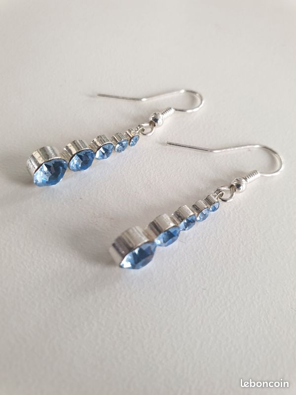 Boucles d'oreilles vintage années 80 (image 4)