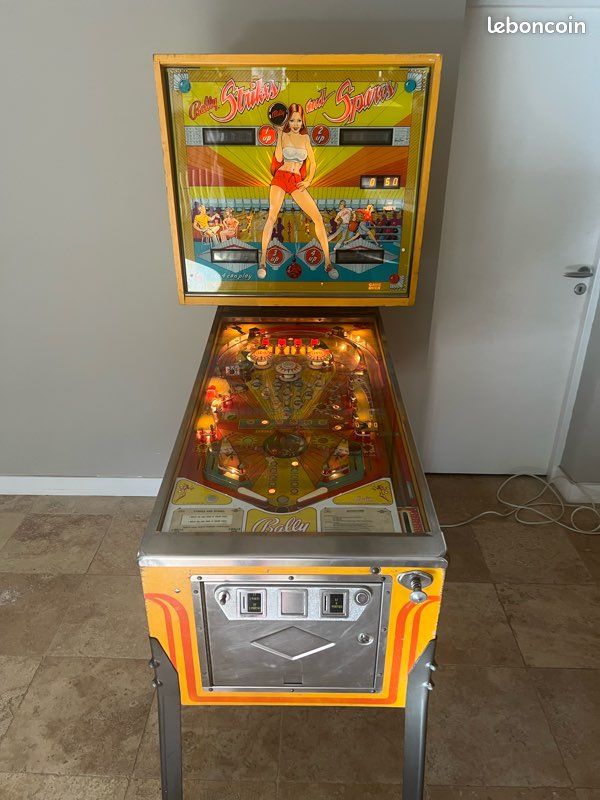 Jeu De Flipper Vintage En Bois Front Porch Classics - Années 2000 - Complet Avec Balles
