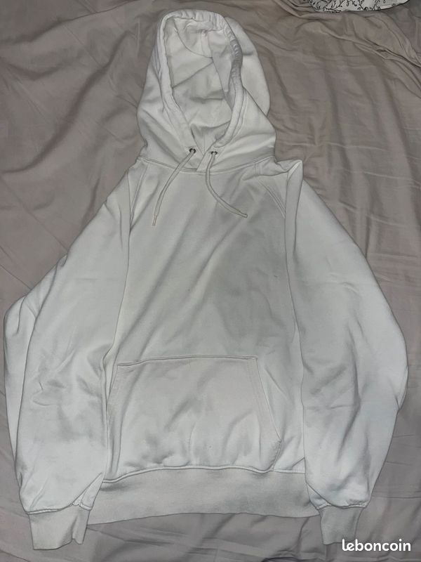Sweat à capuche blanc (image 1)