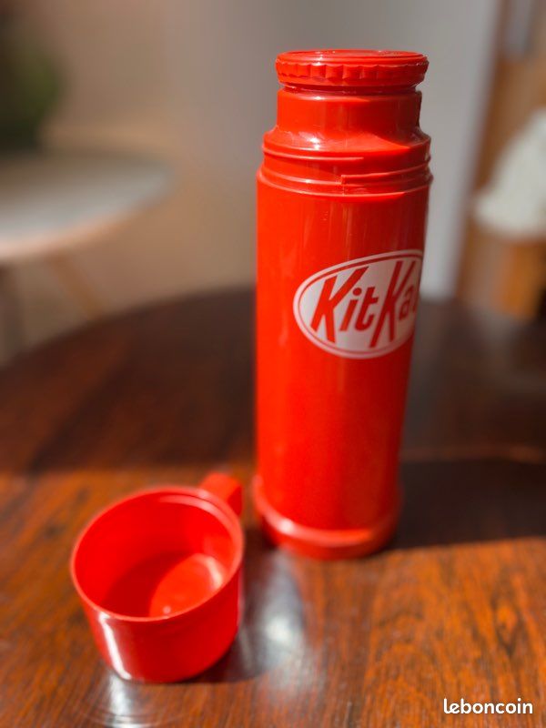 Thermos vintage Aladdin rouge Kit Kat (image 3)