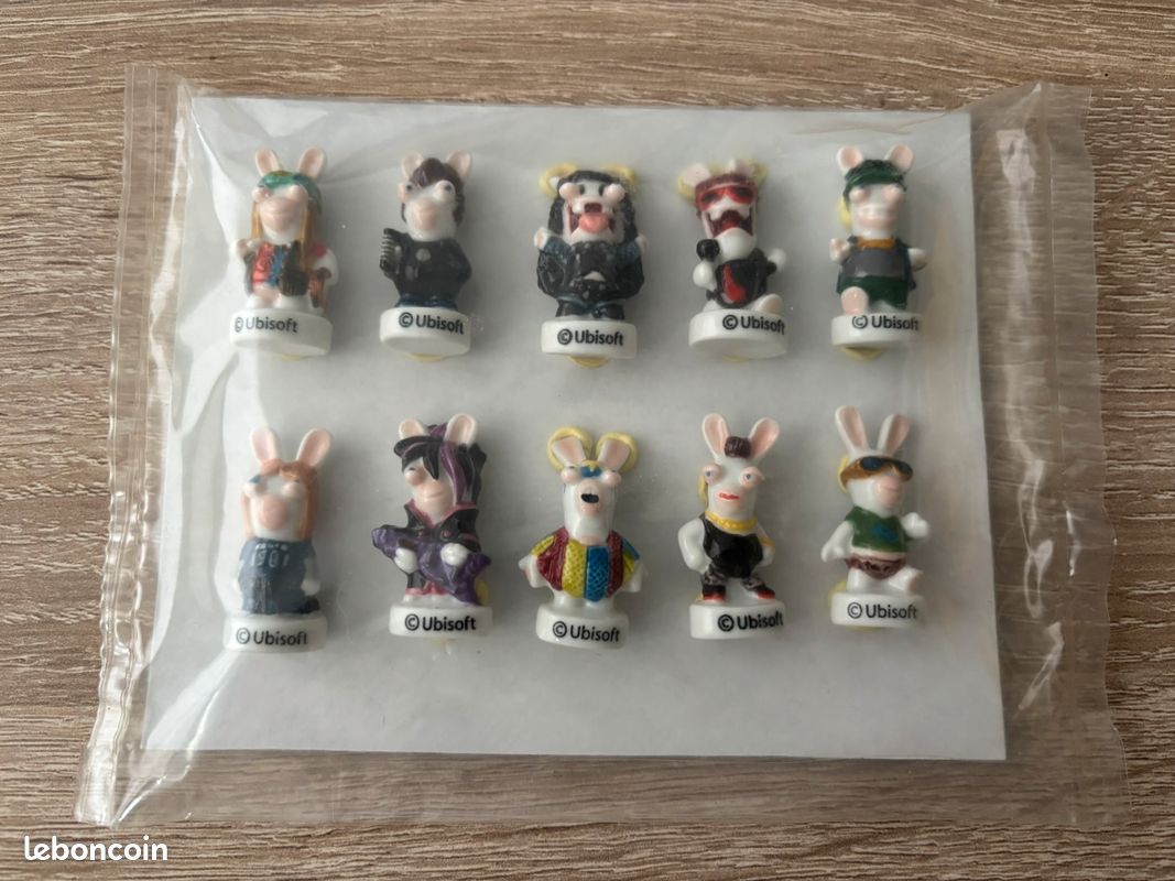 Série complète fèves Les Lapins Crétins Rock (image 1)