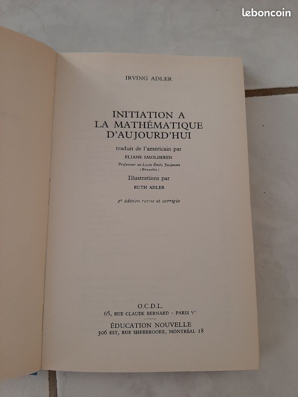 Initiation à la mathématique d'aujourd'hui (image 2)