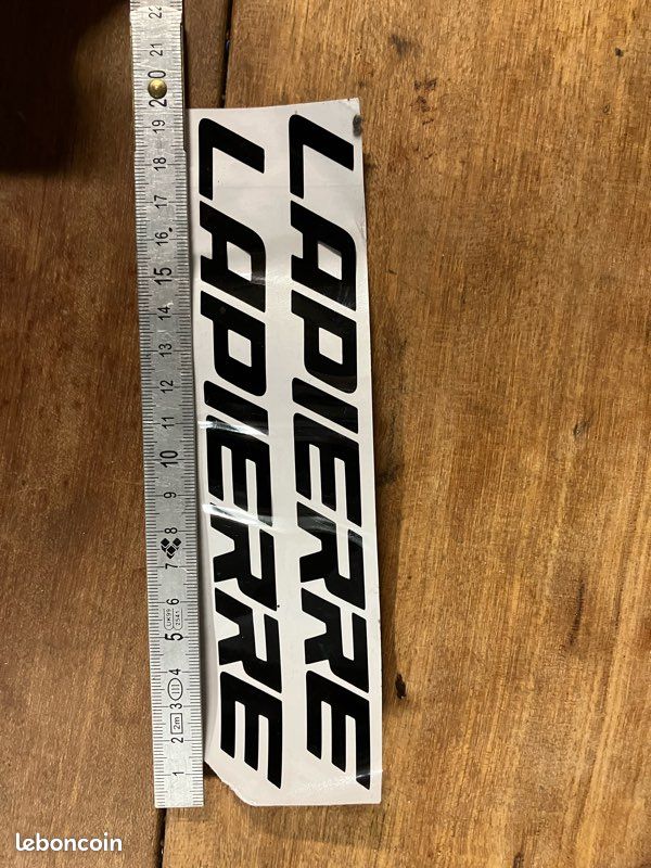 Kit Autocollants Lapierre MTB - Décalcomanies Cadre VTT Et Casque Argent Brillant