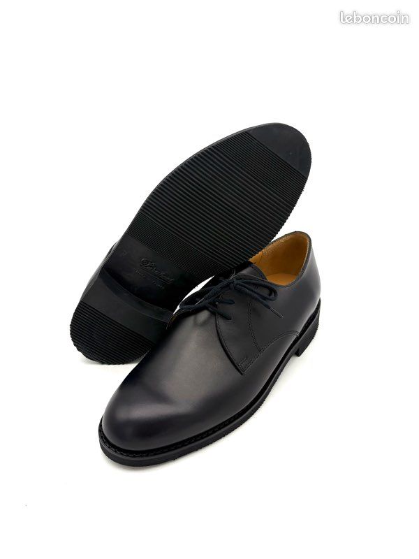 Chaussures Derbies Paraboot Cadre Prestige - Taille 44 (US 11), Cuir Noir, Neuves