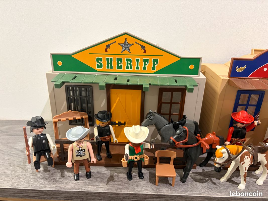 Coiffe Indienne Playmobil Western Vintage - Occasion - Thème Comanche/Cowboy