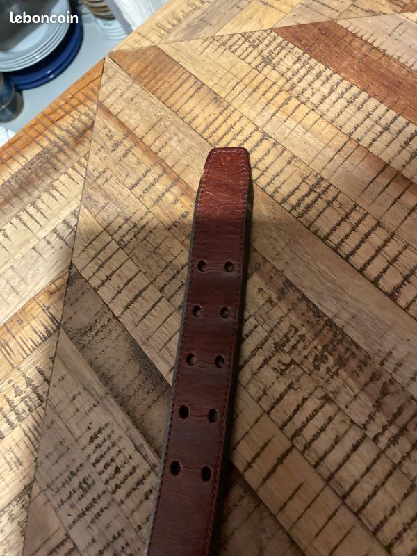 Ceinture Bernd Götz, ceinture femme en cuir marron foncé | Chaussures&Maroquinerie