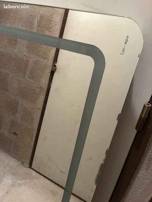 Grand miroir salle de bains à éclairage intégré Lux aqua (image 2)