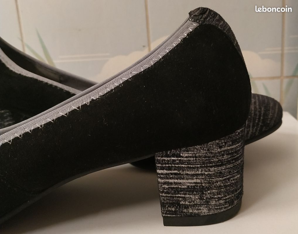 Escarpins en cuir, taille 38 (image 6)