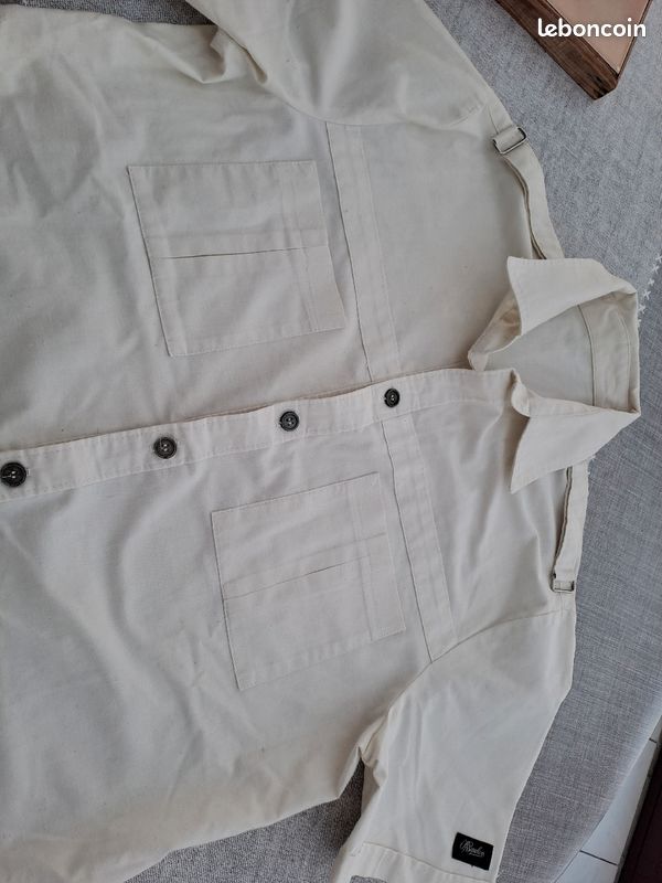 Vetementveste longue manche courte avec poches devant (image 5)