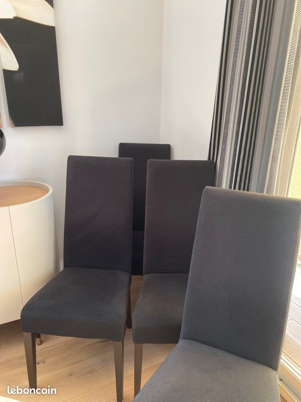 Chaises salle à manger Noires XL (image 1)