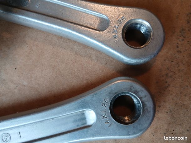 Pédalier, crankset SAKAE SR SILSTAR 170 vélo vintage double