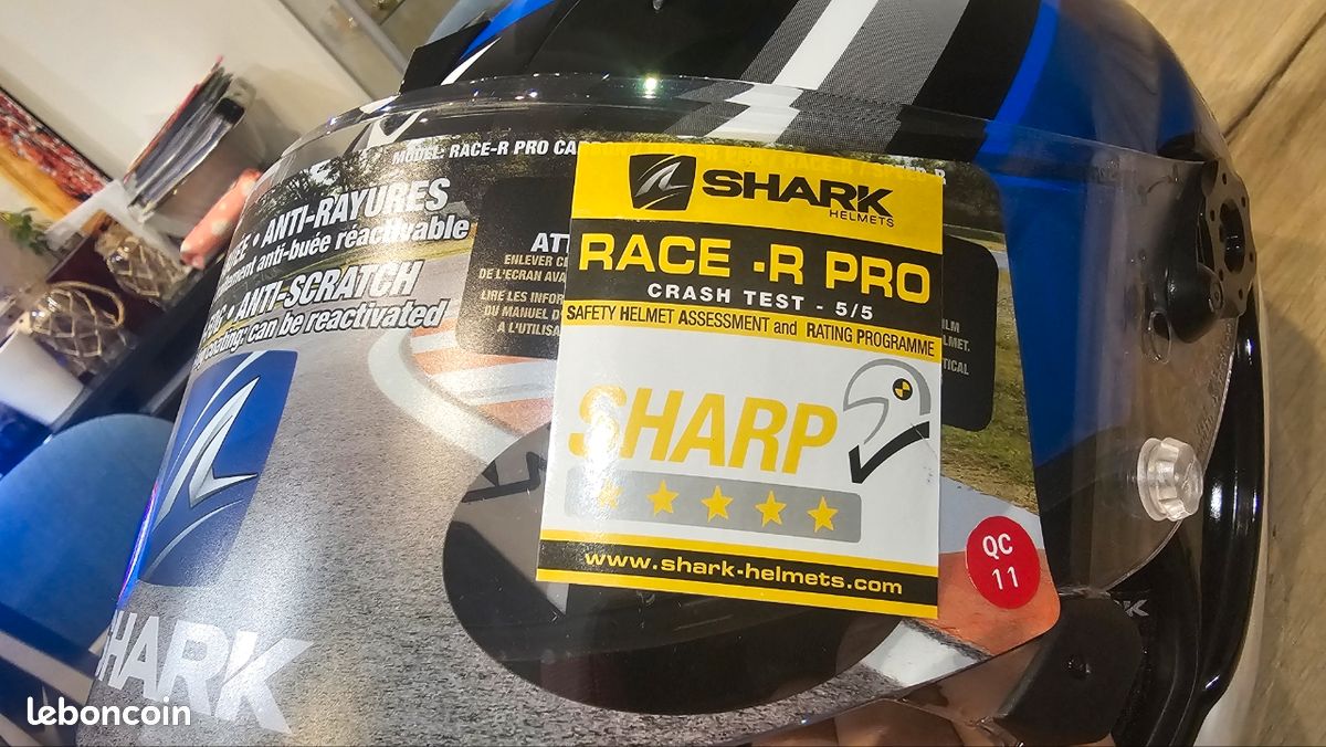 Casque SHARK Race-R Pro ASPY – Taille M 57/58 – NEUF – Facture + boîte (image 2)