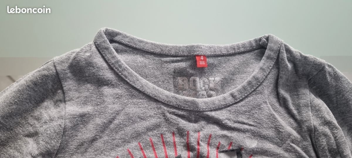 Lot de 5 sweat manches longues filles 4 ans (image 10)