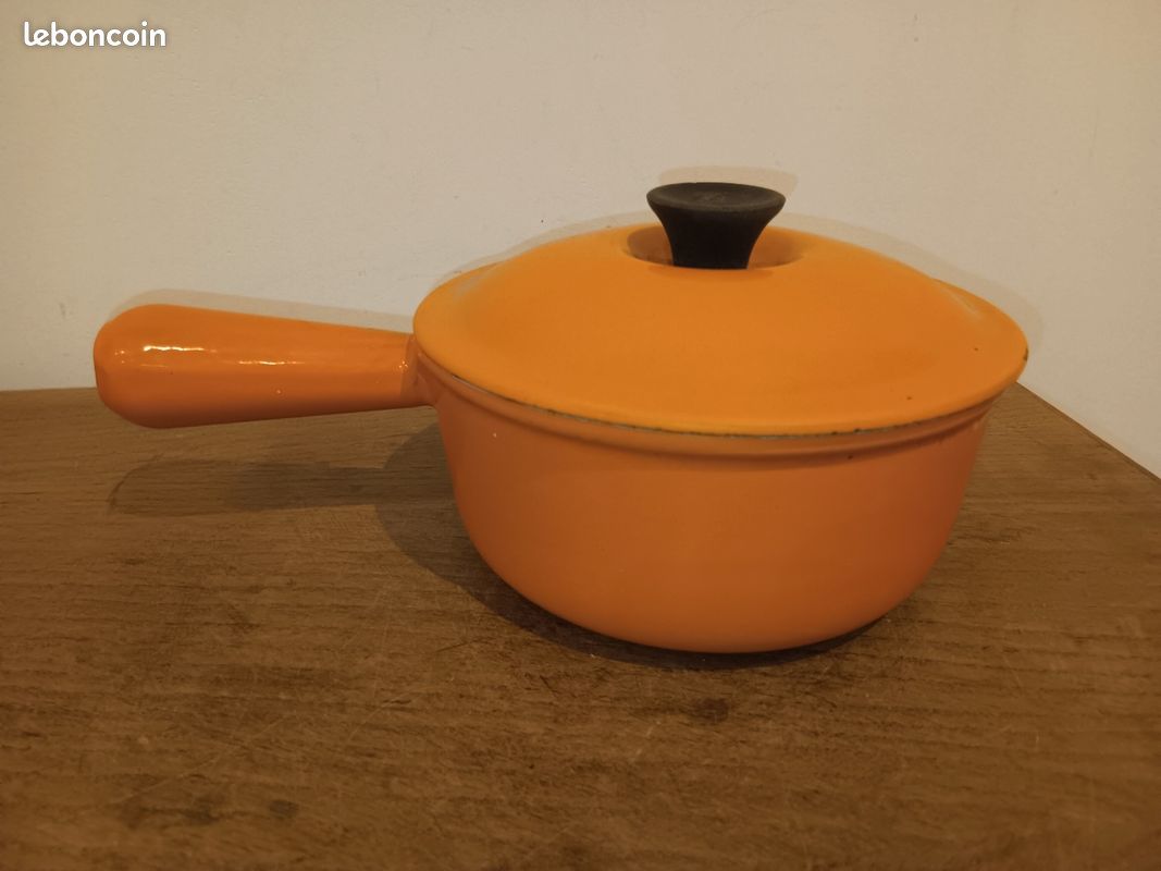 Casserole le creuset fonte émaillée orange diamètre 16 cm (image 1)