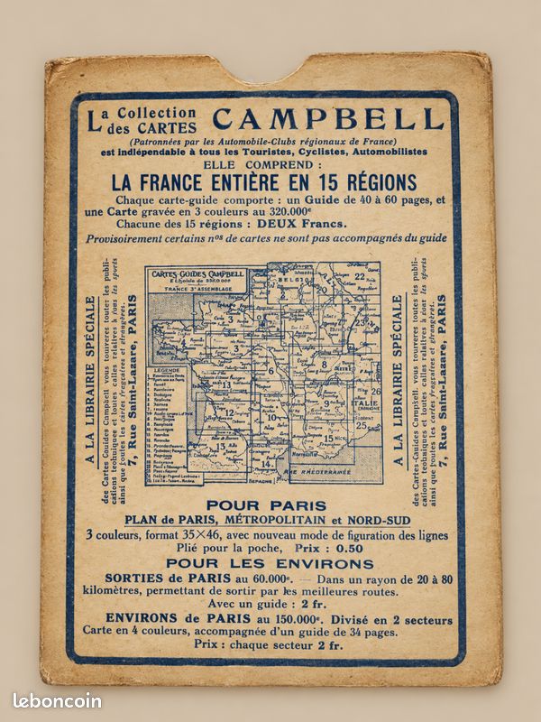 Plan de Paris années 1920/1926 (image 2)