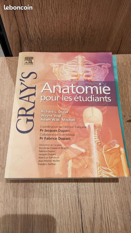 Livre étudiant gray's anatomie (image 2)