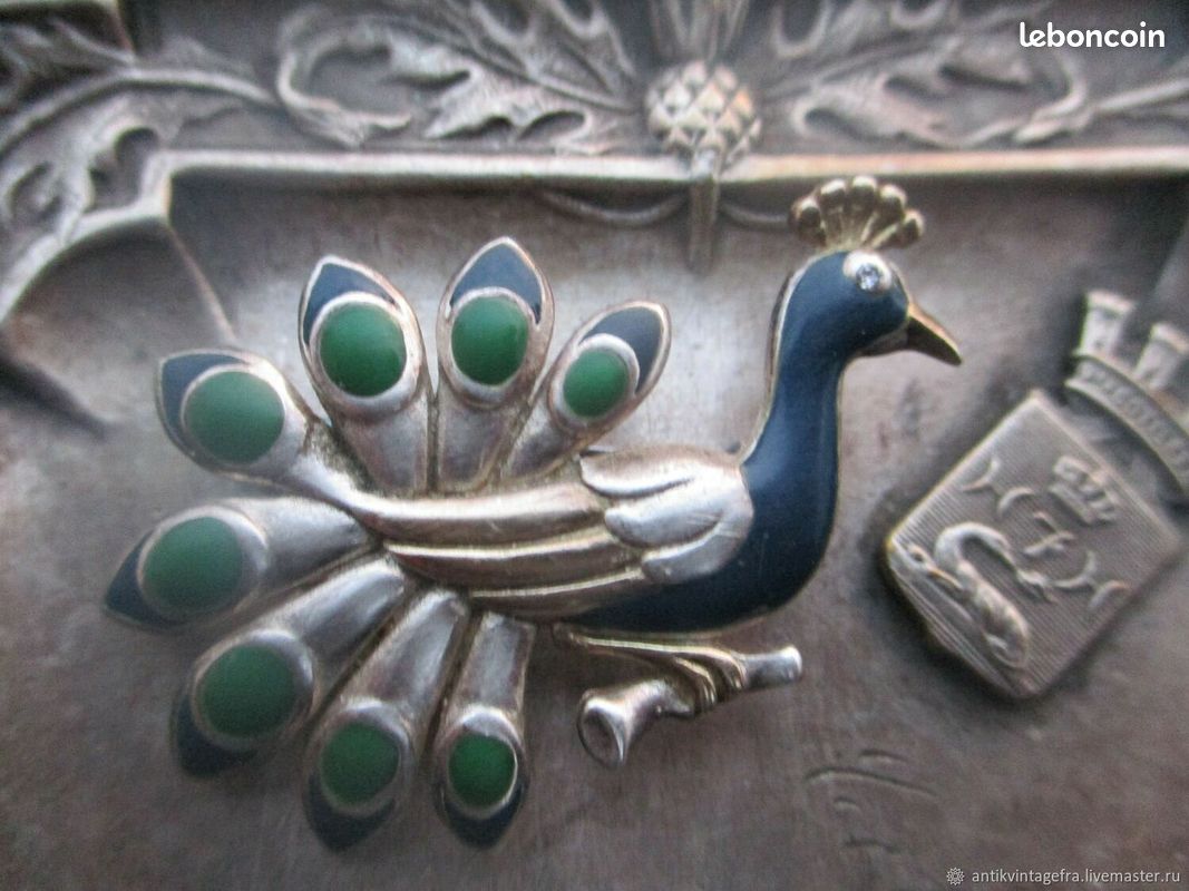 BROCHE EN ARGENT massif signée René DELAVAN Bijou ART DECO vers 1930 EUR 149,00 - FR