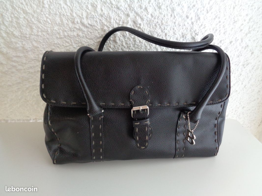 Sac à Main Femme Bulaggi En Cuir Noir - Neuf Sans étiquette - Style Classique Et élégant