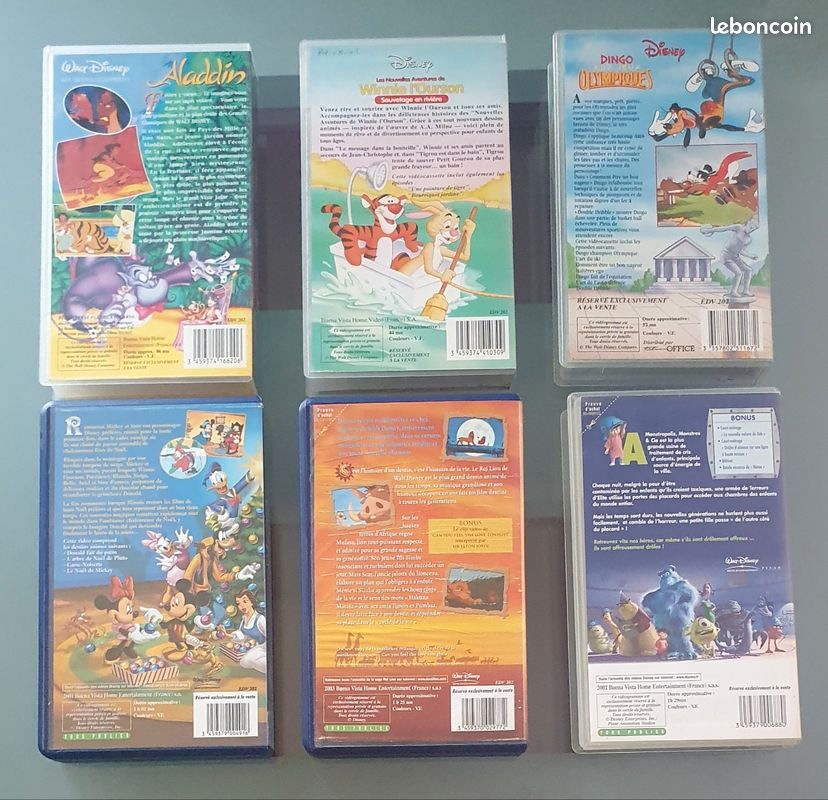 Divers Cassettes VHS Disney, Vintage, À l'unité au Choix (image 3)