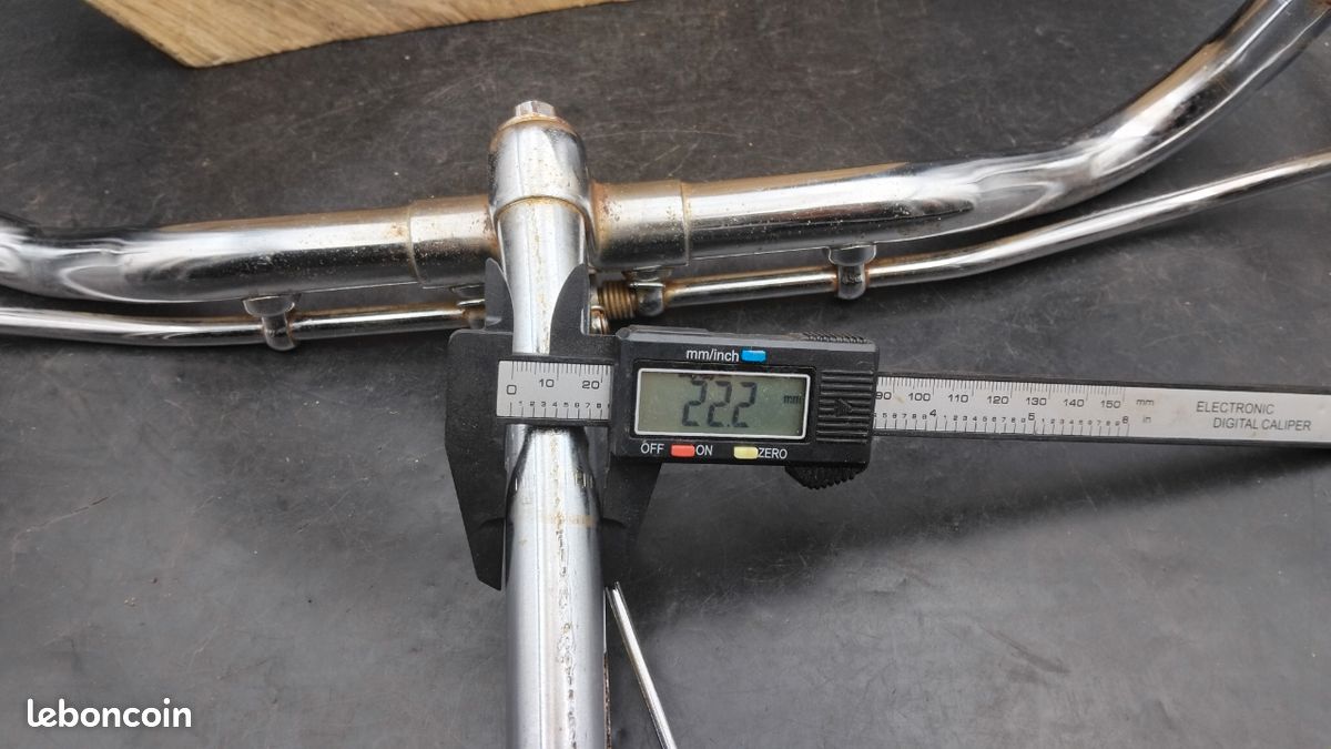 Guidon + Potence Vélo Vintage 1910s Avec Freins à Tringles En Acier - Fabrication Française