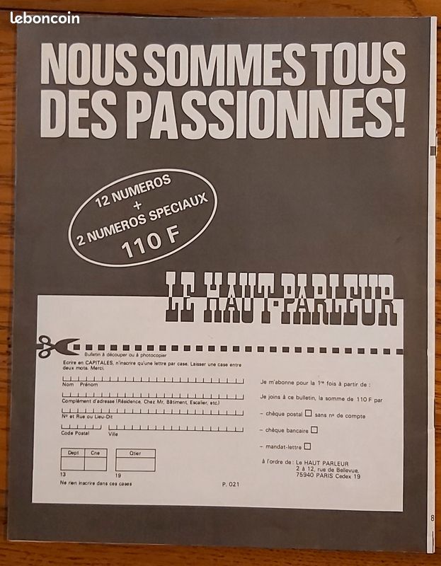 Revue ”Le Haut Parleur” N° 1661 Spécial hobbies Rassemblement CBistes au Mans (image 8)