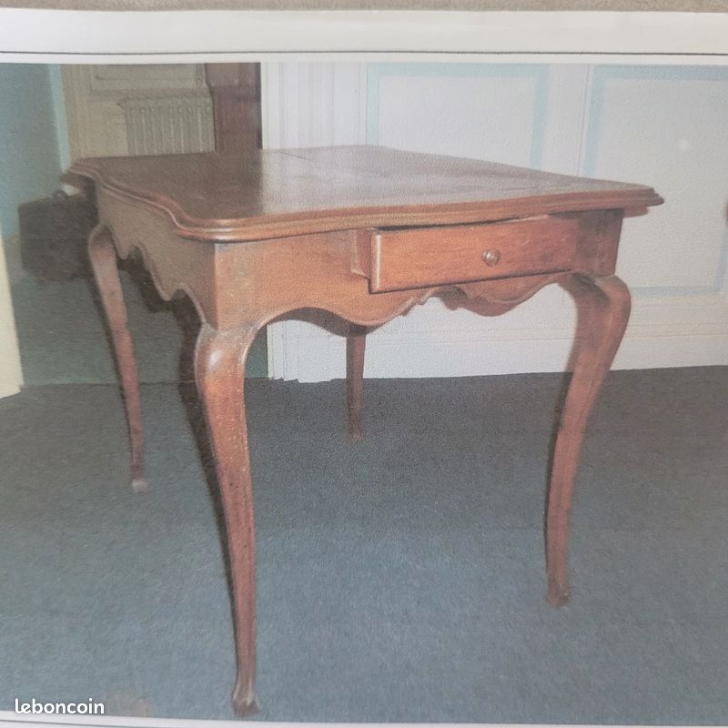 Table Louis XV / Berceau ancien / Coffre (image 2)
