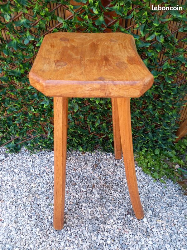 Console porte plante rustique bois massif (image 7)