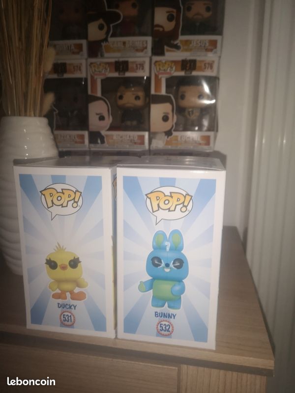 Lot de Funko Pop Disney Pixar Toy Story Ducky 531/Bunny 532